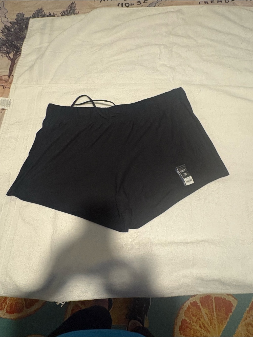 Athletic Works Black High-Waist Women's Lounge Shorts